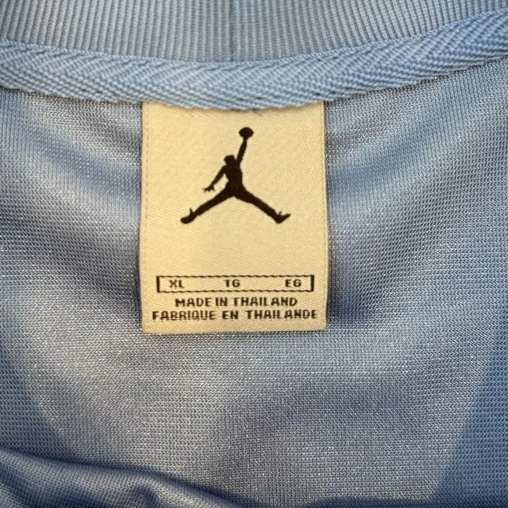 Vintage Air Jordan Oversized Baggy Carolina Blue Mesh Jersey Men's Size XL Y2K